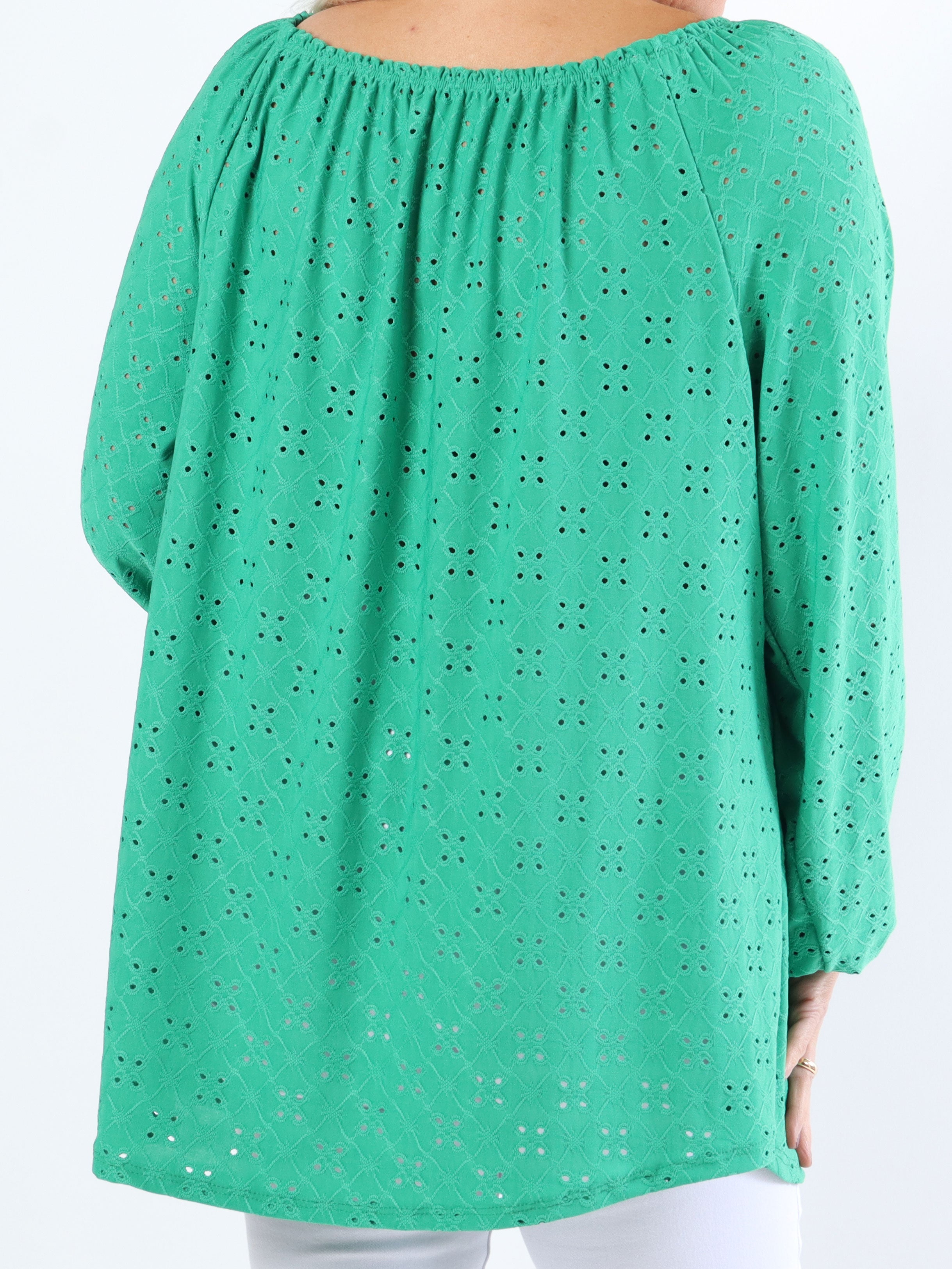 Mimi - Sød blød plus size tunika med broderinger